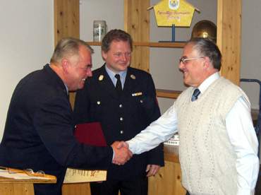 Gnter Lammel Ehrenmitglied der Feuerwehr