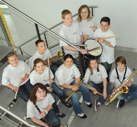 Musikverein spielt im Schulunterricht auf